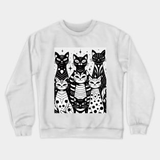 cat pattersn Crewneck Sweatshirt